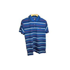 Polo Striped Blue and Red Polo Shirt