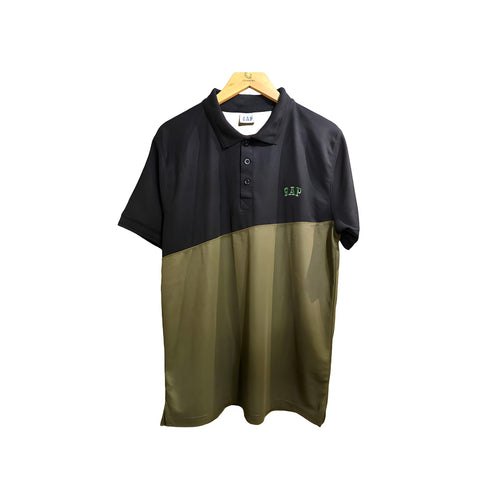 GAP Black and Olive Green Polo Shirt